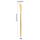 Axyaa Mirror Gold Stainless Steel Dinner Knives Set for Home & Restaurant