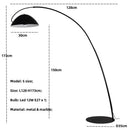 Axyaa Nordic Minimalist Floor Lamp LED Light Luxury for Living Room Bedroom