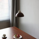 Axyaa Walnut Wood Hanging Lamp Industrial Vintage LED Pendant Light