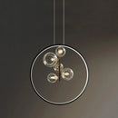 Axyaa Glass Bubble LED Chandelier for Modern Nordic Luxury Decor