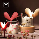 Axyaa Heart Glass Cup with Handle, Heat-resistant Milk Coffee Tea Mug
