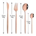 Axyaa Black Gold Stainless Steel Dinnerware Set - Elegant Tableware Collection