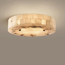 Axyaa Marble Ceiling Lamp 30CM 40CM Elegant Pendant Light for Bedroom Living Dining Room