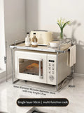 Axyaa Microwave Stand & Seasoning Organizer Shelf