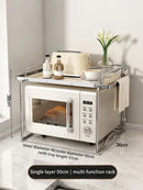 Axyaa Microwave Stand & Seasoning Organizer Shelf