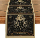 Skeleton Flower Table Runner by Axyaa: Rustic Decor for Wedding Party, Home, Coffee Shop