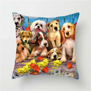 Axyaa Pet Dogs Cartoon Style Pillow Case Home Decor Cushion Sofa Square Pillowcase