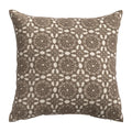 Axyaa White Floral Embroidered Cushion Cover - Elegant Home Decor