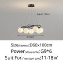 Axyaa Modern LED Glass Chandeliers - Luxury Decorative Lighting