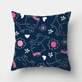 Black Cat Pattern Pillowcase for Sofa Decor Axyaa Brand
