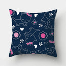 Black Cat Pattern Pillowcase for Sofa Decor Axyaa Brand