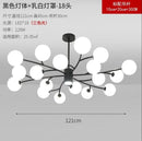 Axyaa Nordic Glass Ceiling Chandelier LED Tricolored Light
