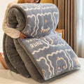 Axyaa Plush Cartoon Bear Blanket: Soft Warm Queen Comforter, Fluffy Fleece Winter Bedding
