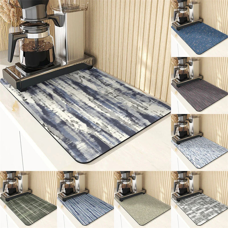 Axyaa Stripe Coasters: Stylish Non-Slip Table Mat & Absorbent Placemat