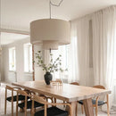 Axyaa Nordic Minimalist Fabric Chandelier Pendant Lamp for Living Room Dining Bar