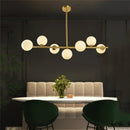 Axyaa 7-Light Magic Bean Glass Chandelier for Home Decor