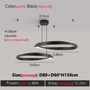Axyaa 2024 Ring LED Chandelier Modern Minimalist Luxury Light