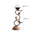 Wrought Iron Candle Holder for Home Decor by Axyaa - Rustic Style Ornament