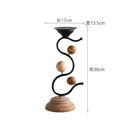 Wrought Iron Candle Holder for Home Decor by Axyaa - Rustic Style Ornament