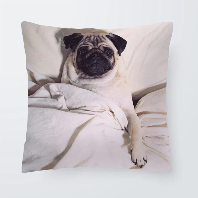 Axyaa Sanddog Shar Pei Polyester Pillow Case Cover 45*45cm