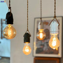 Axyaa Japanese Ceramic LED Pendant Light: Vintage Style for Bedroom or Living Room