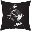 Universe Space Peach Skin Pillowcases by Axyaa - Cartoon Animation Pilot Cushion Cover
