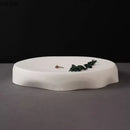 Axyaa Irregular Solid Color Ceramic Dinner Plate - Restaurant Tableware