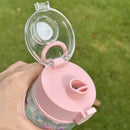 Axyaa Unicorn & Mermaid Water Bottle with Carry Handle and Flip Lid