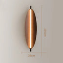 Axyaa Retro Iron Pendant Lamp with Leaf Wood Grain Design