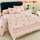 Axyaa Cartoon Jacquard Ice Doudou Soft Mat Three-piece Set