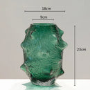 Axyaa Sea Cucumber Green Glass Vase Terrarium Hydroponic Home Decor