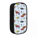 Axyaa Lightning Mcqueen Double Layer Pen Box - Large Capacity, Office & Makeup Accessories