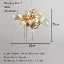 Axyaa Glass Designer Chandeliers - Modern, Creative Home Decor Lighting for Living Room & Staircase