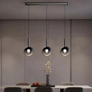 Axyaa Minimalist Glass Headboard Pendant Lamp for Luxury Bedroom