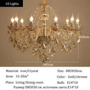 Axyaa Luxury Crystal Pendant Light for Living Room Dining Bedroom