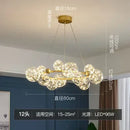 Axyaa LED Glass Ball Chandelier with Remote Control Home Decoration Indoor Lighting