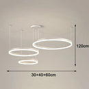 Axyaa Modern LED Pendant Light for Living and Dining Room Chandeliers