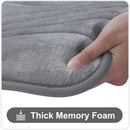 Axyaa Memory Foam Bathroom Rug Set: Non-Slip, Absorbent, Soft U-Shaped and Rectangle Mats