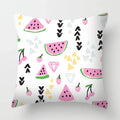 Axyaa Tropical Fruits Cushion Cover Watermelon Pineapple Decorative Pillow Case