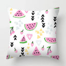 Axyaa Tropical Fruits Cushion Cover Watermelon Pineapple Decorative Pillow Case
