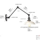 Axyaa Glass Plug-In LED Wall Lights Fixtures for Home Decor & Bedroom