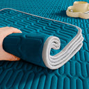 Axyaa Soft Latex Mattress Cover Quilted Protector Non-Slip Bedspread Summer Mat