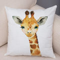 Axyaa Animal Cushion Cover - Cute, Watercolor, Sofa Decor Pillowcase