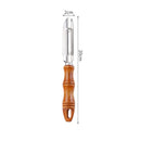 Axyaa Stainless Steel Wooden Handle Peeler & Grater Combo