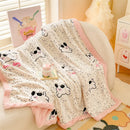 Axyaa Double-Sided Milk Wool Blanket: Class A Thickened Sofa & Office Nap Blanket
