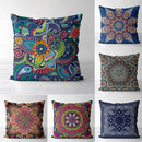 Axyaa Tan Chen Pattern Flower Cushion Cover for Home Decor