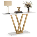 Axyaa Industrial Entryway Console Table, 43 Inch Home Furniture