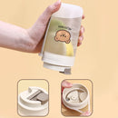Axyaa Clear Plastic Sport Water Bottle with Rope Handle - Leak Proof Heat-resistant Cup