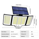 Axyaa Solar Light: Outdoor Waterproof Garden Street Light with 3 Modes.