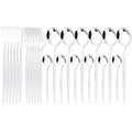 Axyaa Gold Stainless Steel Dinnerware Set for Elegant Table Setting